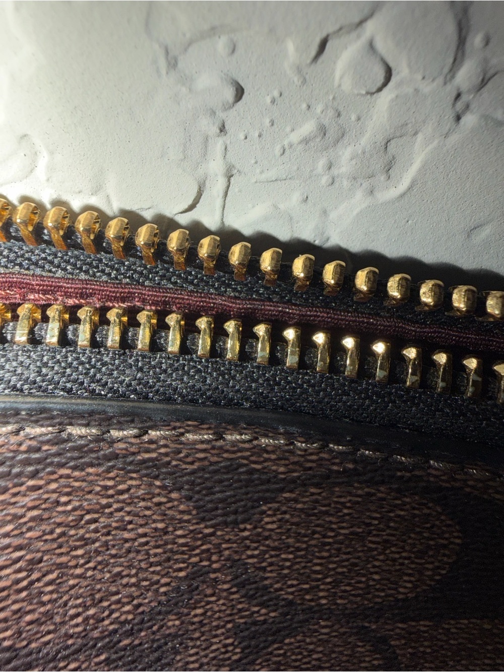 Coach Two-Tone Brown and Black Signature Satchel with Gold Hardware - Picture 8 of 11